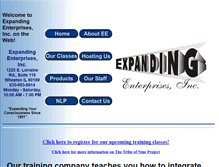Tablet Screenshot of expandingenterprises.com
